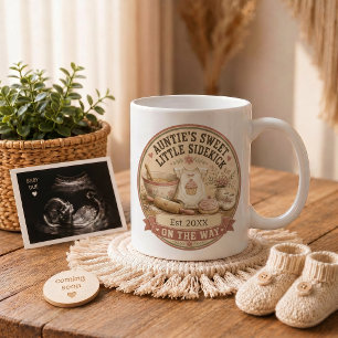 Pregnancy Announcement Gift for Aunt Baking Coffee Mug