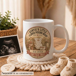 Pregnancy Announcement Gift for Aunt Gardening Coffee Mug