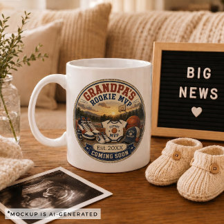 Pregnancy Announcement Gift for Grandpa Basketball Coffee Mug