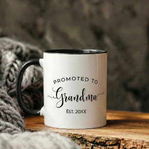 Pregnancy Announcement Gift Grandma Mug