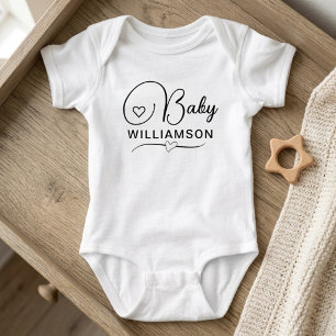 Pregnancy Announcement Gift - Personalised Name Baby Bodysuit