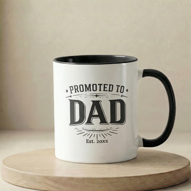 Pregnancy Announcement Gift Promoted To Dad Mug (Pregnancy Announcement Gift Promoted To Dad Mug)