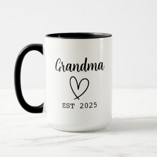Pregnancy Announcement Grandma Grandpa Mug Set Bab