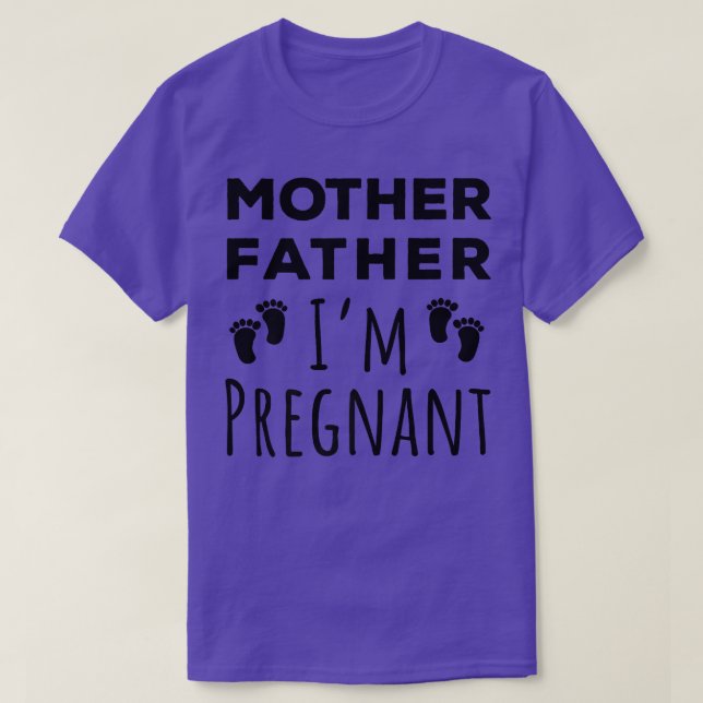 pregnancy announcement grandparents mother father  T-Shirt (Design Front)