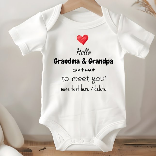 Pregnancy Announcement Idea, Future Grandparents,  Baby Bodysuit (Grandbaby Announcement Bodysuit: going to be Grandma & Grandpa)