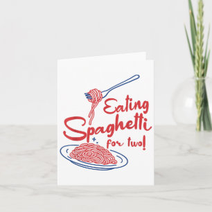 Pregnancy Announcement Italian Mum Eating Spaghett