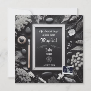 Pregnancy Announcement Magical Black Theme