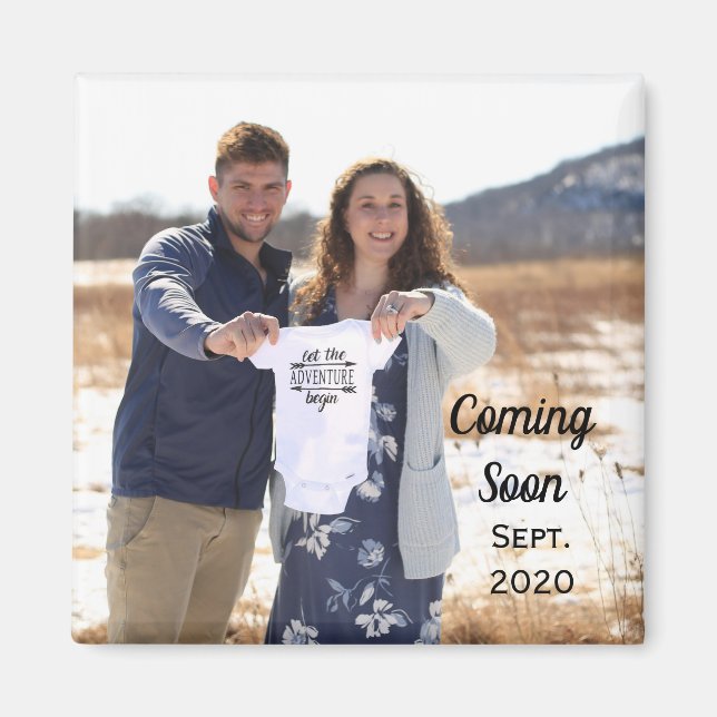 Pregnancy Announcement Magnet (Front)