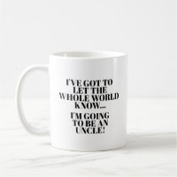 Pregnancy Announcement Mug for Uncle / Brother