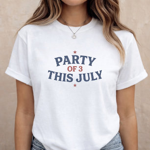 Pregnancy Announcement Mum to Be 4th of July T-Shirt
