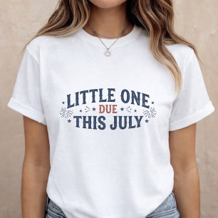 Pregnancy Announcement Mum to Be 4th of July T-Shirt