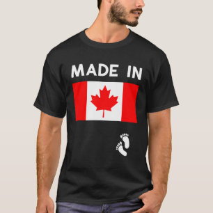 Pregnancy Announcement New Mum Baby Reveal Canada T-Shirt