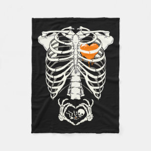 Pregnancy Announcement New Mum Halloween Women Fleece Blanket