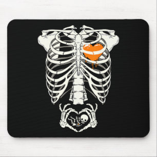 Pregnancy Announcement New Mum Halloween Women Mouse Pad