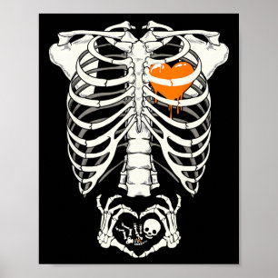 Pregnancy Announcement New Mum Halloween Women  Poster