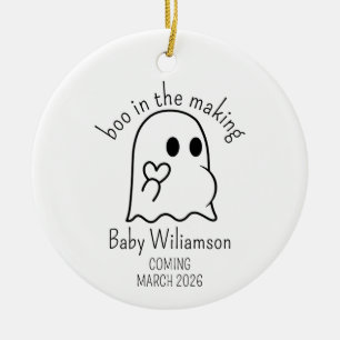 Pregnancy Announcement Ornament Baby Boo in the