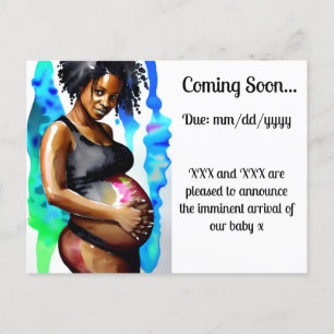 Pregnancy Announcement Postcard