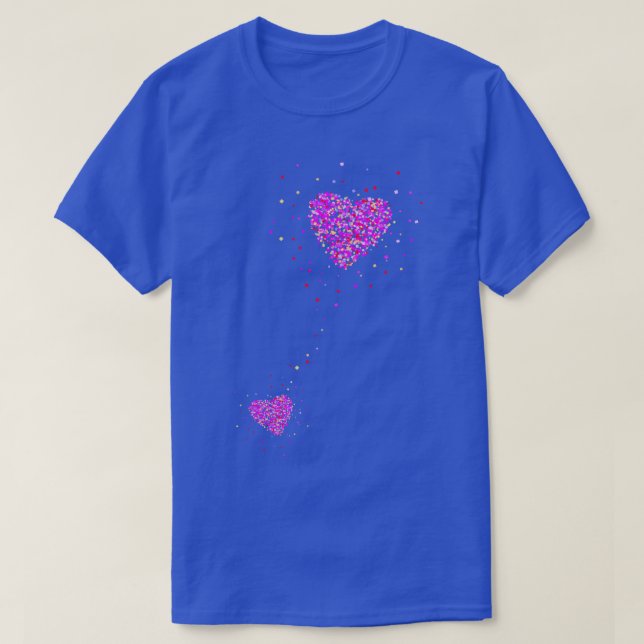 Pregnancy Announcement Pregnant Heart 5 T-Shirt (Design Front)