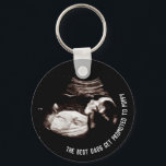Pregnancy Announcement Promo Grandpa to be Poppy  Key Ring<br><div class="desc">Pregnancy Baby Sonogram Ultrasound Photo New Mum keychain

Can be fully customised to suit your needs.
© Gorjo Designs. Made for you via the Zazzle platform.

// Need help customising your design? Got other ideas? Feel free to contact me (Zoe) directly via the contact button below.</div>