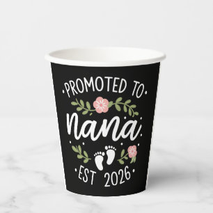 Pregnancy Announcement Promoted to Nana 2026 Paper Cups