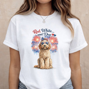 Pregnancy Announcement Red White and Due Mum to Be T-Shirt