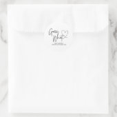 Pregnancy Announcement Reveal Guess What Baby Classic Round Sticker (Bag)