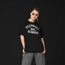 PREGNANCY ANNOUNCEMENT shirt Pregnant Girl Summer 