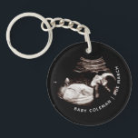 Pregnancy Announcement Sonogram New Arrival Photo Key Ring<br><div class="desc">Upload your sonogram picture and personalise with your due date and name</div>