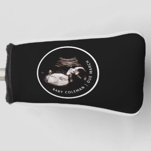 Pregnancy Announcement Sonogram Photo Golf Head Co Cover