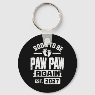 Pregnancy Announcement Soon To Be Pawpaw 2027 Key Ring