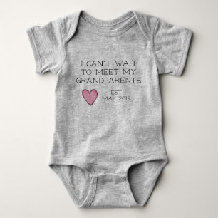 pregnancy announcement to grandpa baby bodysuit