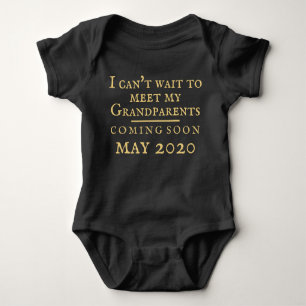 pregnancy announcement to grandPARENTS Baby Bodysuit