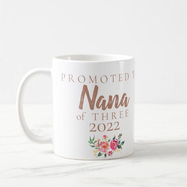 PREGNANCY ANNOUNCEMENT TO NANA# OF CHILDREN COFFEE MUG (Left)