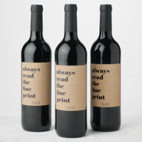 Pregnancy Announcement Wine Labels