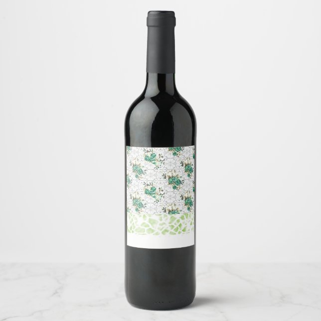 Pregnancy Announcements Wine Label (Front)