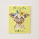 Pregnancy Baby Annoucment Jigsaw Puzzle<br><div class="desc">A fun and creative way to announcing that you are expecting for a puzzle loving grandma.</div>