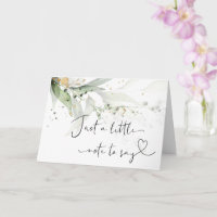 Pregnancy Baby Reveal For Family Eucalyptus Card