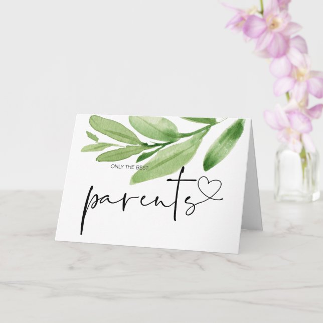 Pregnancy Baby Reveal Gift to Grandparents Mum Dad Card (Orchid)