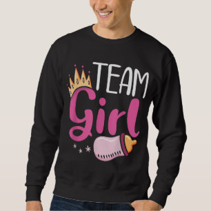 Pregnancy Baby Shower Team Girl Future Dad Mum Gen Sweatshirt