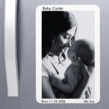 Pregnancy Birth Announcement - Custom Photo Magnet