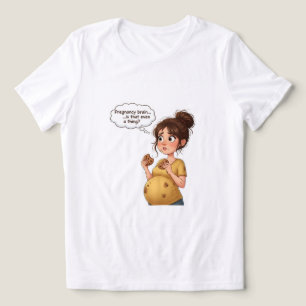 “Pregnancy Brain Funny T-Shirt Cute Maternity Tri-Blend Shirt