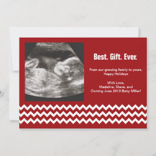 Pregnancy Christmas Cards Ultrasound Announcements