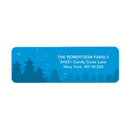 Pregnancy Christmas Coming to Town Return Address Label