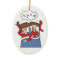Pregnancy Christmas Ornament Silent Nights Brown