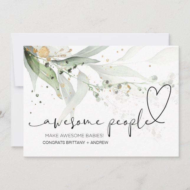 Pregnancy Congratulations Congrats on New Baby Card (Front)