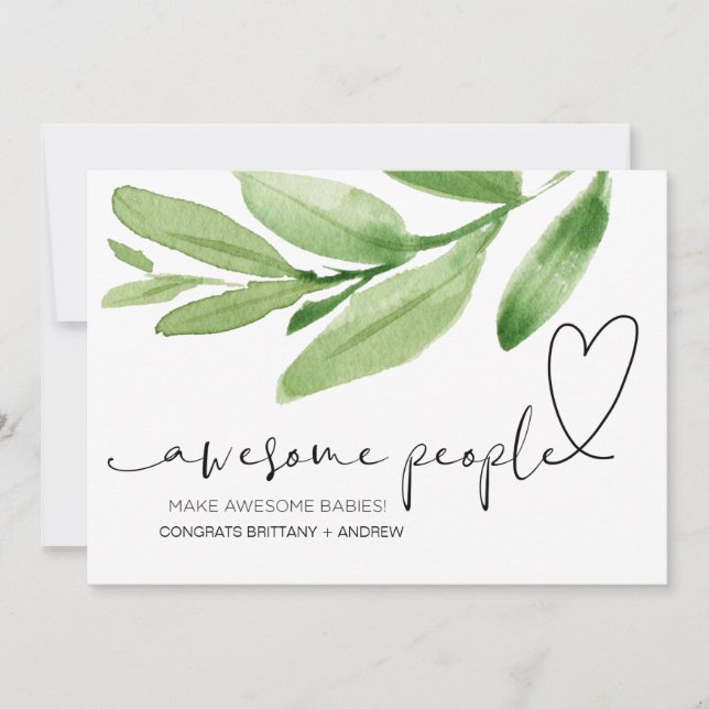 Pregnancy Congratulations Gift for Friend New Baby Card (Front)