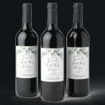 Pregnancy I Can't Drink This Baby Reveal Greenery Wine Label<br><div class="desc">Hooray! You're pregnant! Congratulations, now for all the fun of sharing your news with family, friends and co-workers. These super cute Pregnancy announcement wine labels are a great way to share your special news. Customize Wine or sparkling wine Bottles with this cute label for the perfect way to announce your...</div>