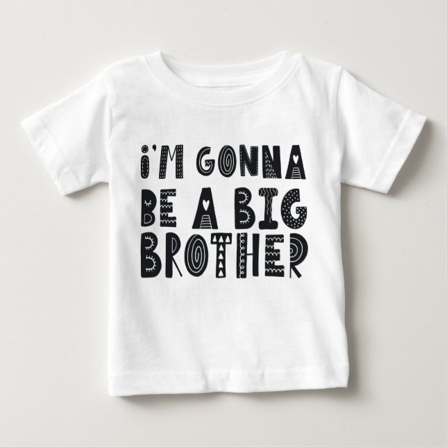 Pregnancy: I'm gonna be a piglet brother Baby T-Shirt (Front)