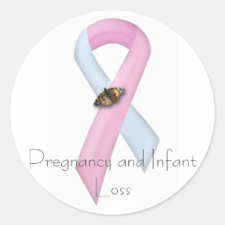 Pregnancy & Infant Loss Awareness Classic Round Sticker