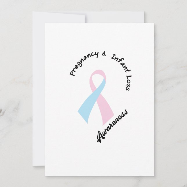 Pregnancy Infant Loss Awareness Support Announcement (Front)